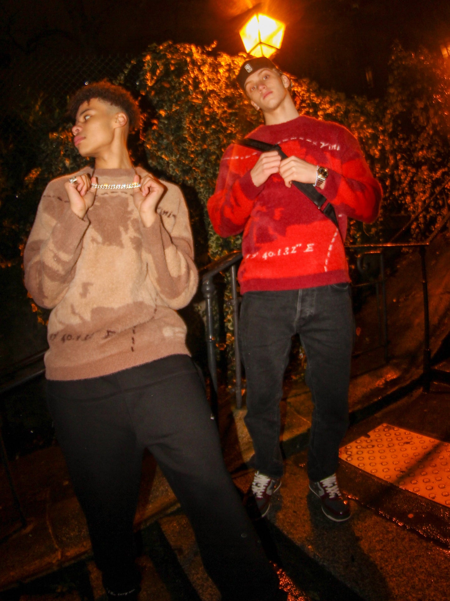 Pull fluffy « le chemin » marron